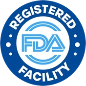 FDA-registered facility seal used on the ErecPower sales page